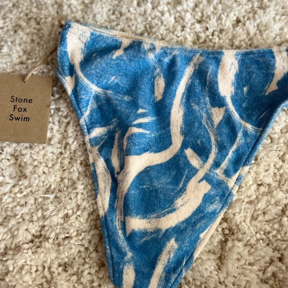 NWT Stone Fox Swim Sola Terry Bikini bottom - Picture 7 of 8
